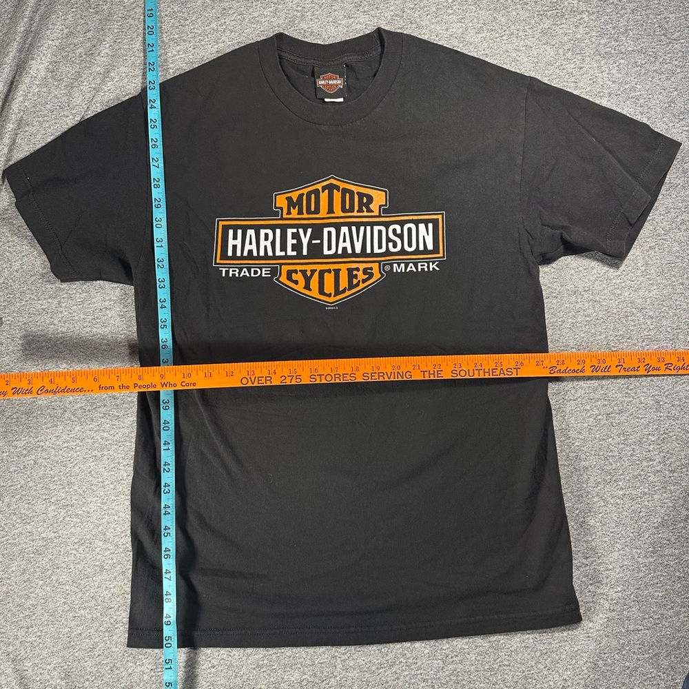 Harley-Davidson Black and Orange Short Sleeve Tee